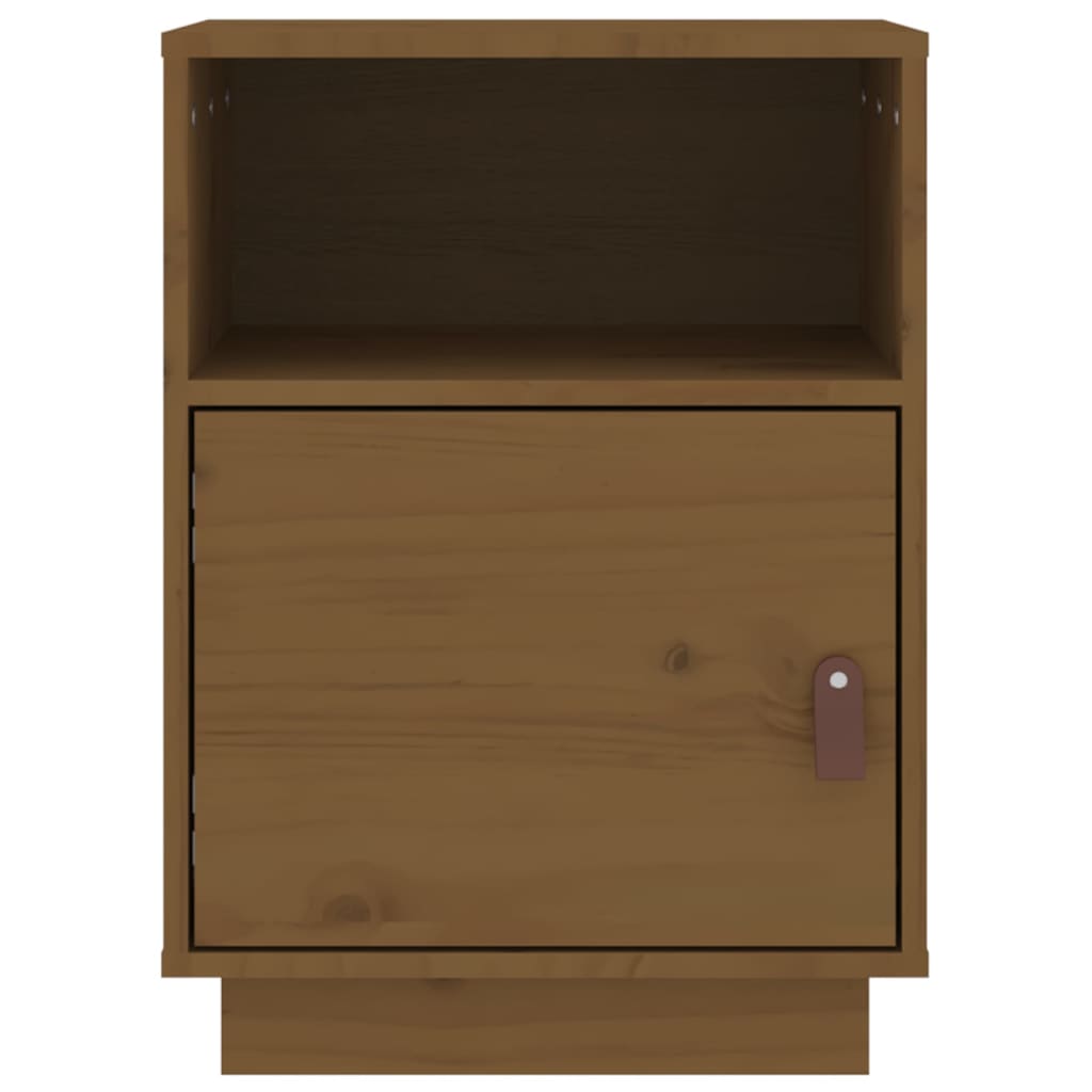 vidaXL Bedside Cabinets 2 pcs Honey Brown 40x34x55 cm Solid Wood Pine