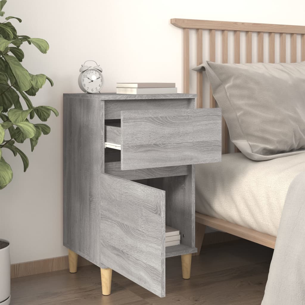 vidaXL Bedside Cabinets 2 pcs Grey Sonoma 40x35x70 cm