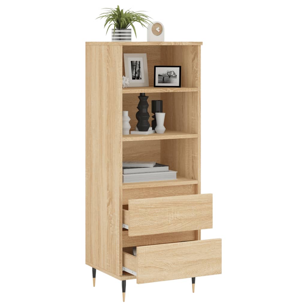 vidaXL Highboard Sonoma Oak 40x36x110 cm Engineered Wood