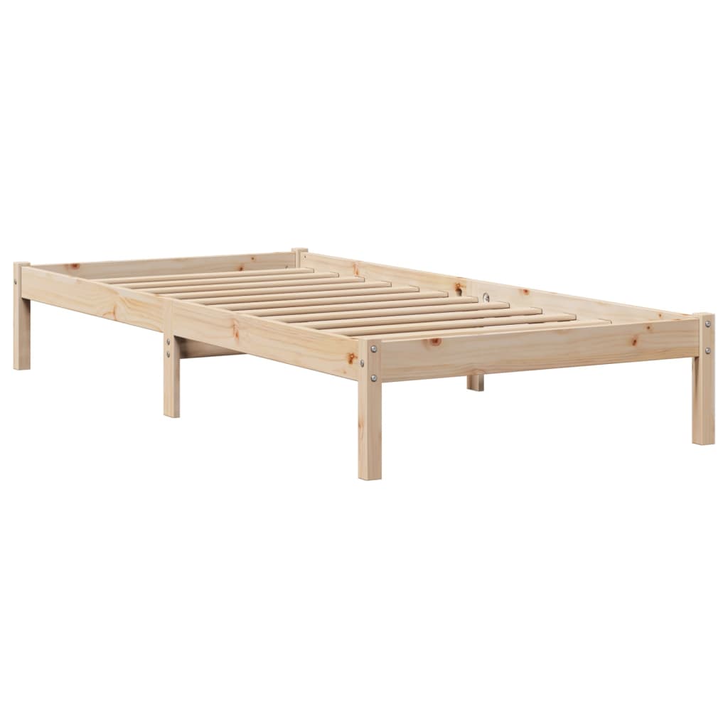 vidaXL Bed Frame without Mattress 100x200 cm Solid Wood Pine