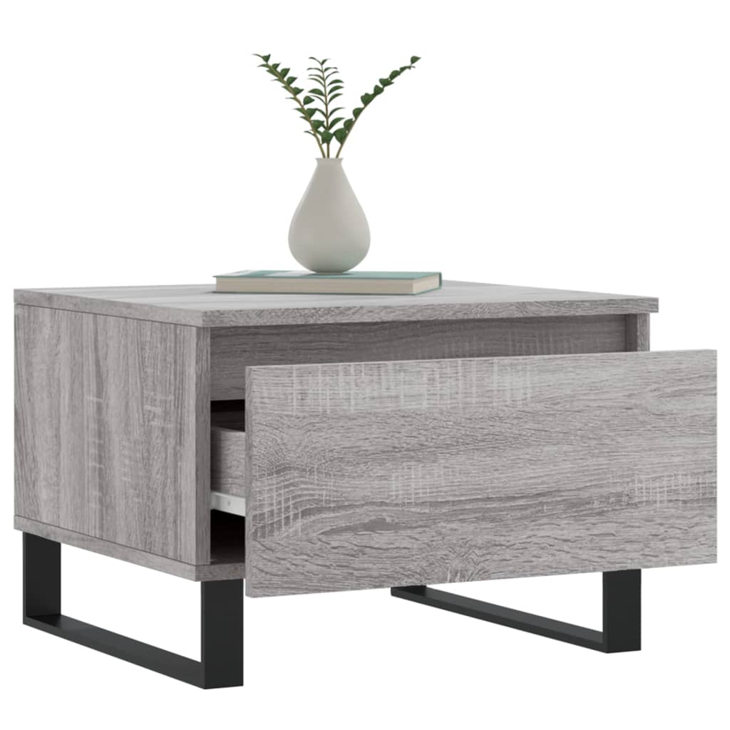 vidaXL Coffee Table Grey Sonoma 50x46x35 cm Engineered Wood