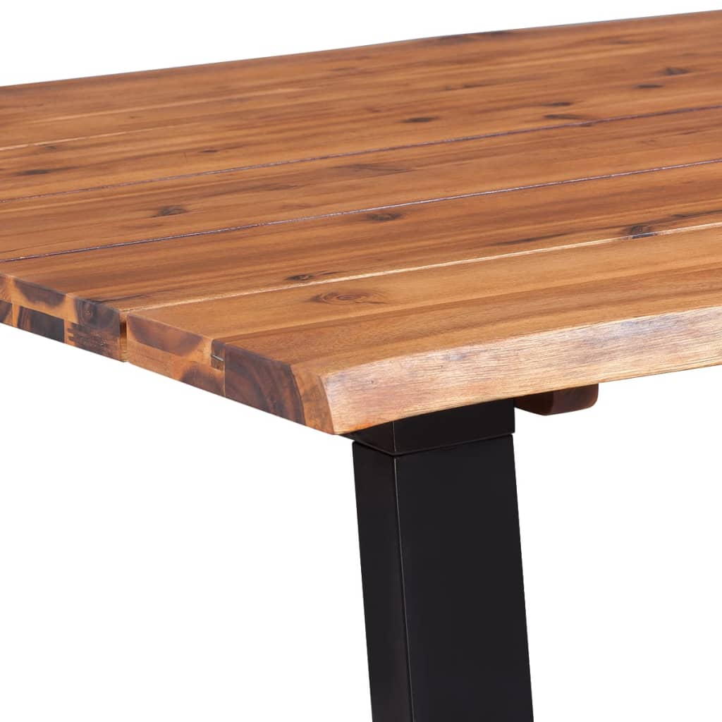 vidaXL Dining Table 170x90x75 cm Solid Acacia Wood