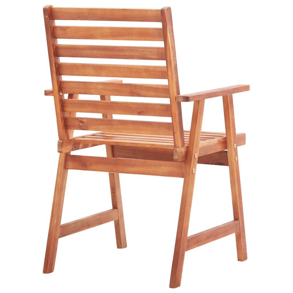 vidaXL Outdoor Dining Chairs 6 pcs Solid Acacia Wood