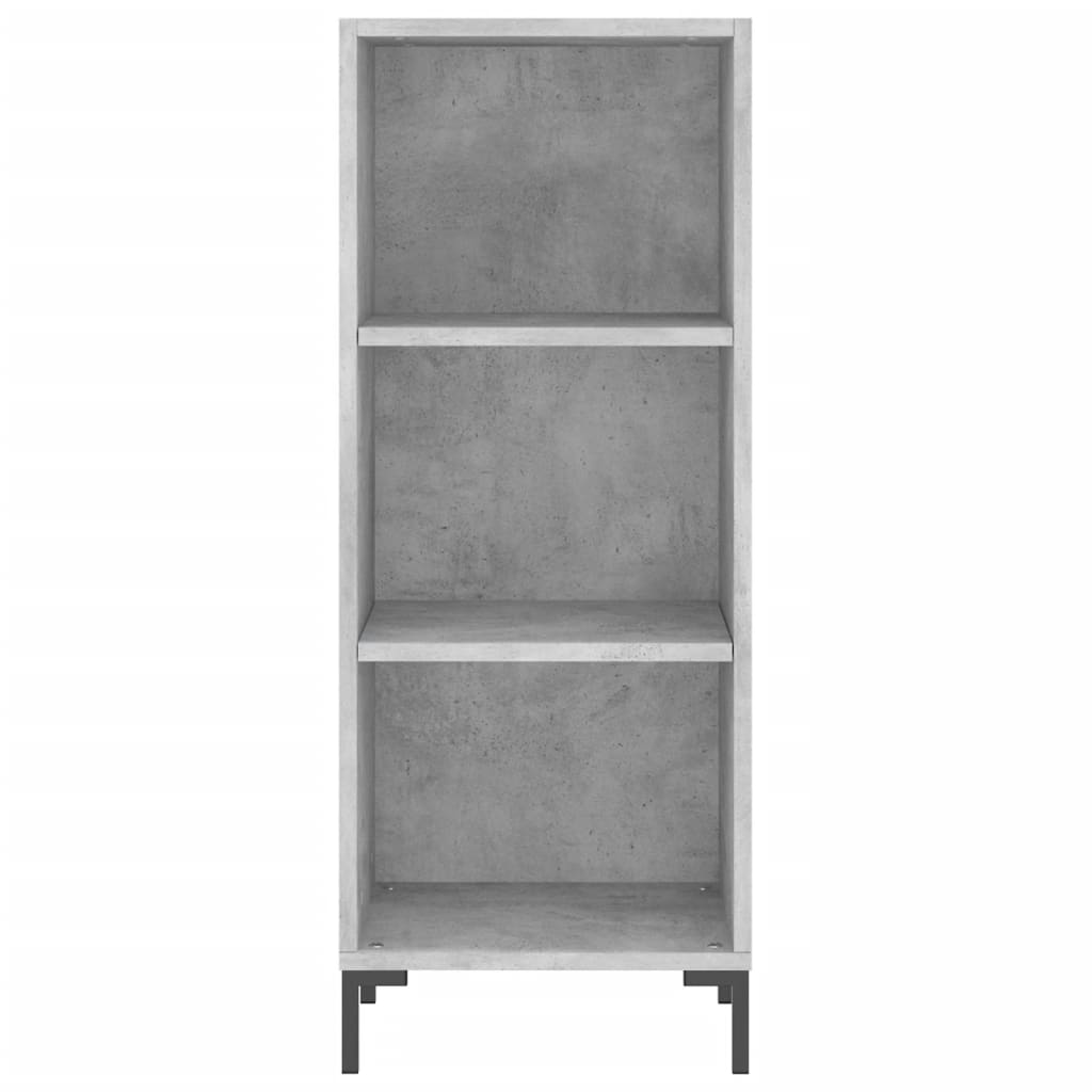 vidaXL Highboard Concrete Grey 34.5x32.5x180 cm Engineered Wood