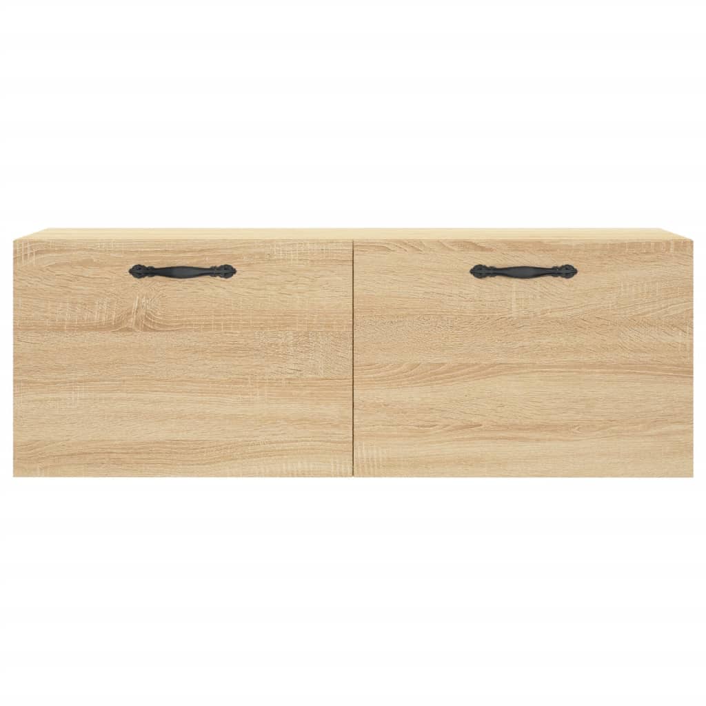 vidaXL Wall Cabinet Sonoma Oak 100x36.5x35 cm Engineered Wood