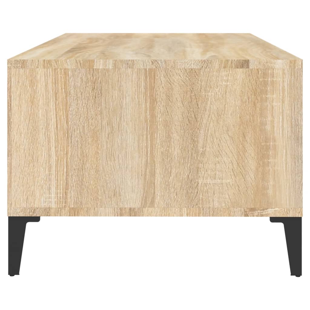 vidaXL Coffee Table Sonoma Oak 90x50x36.5 cm Engineered Wood