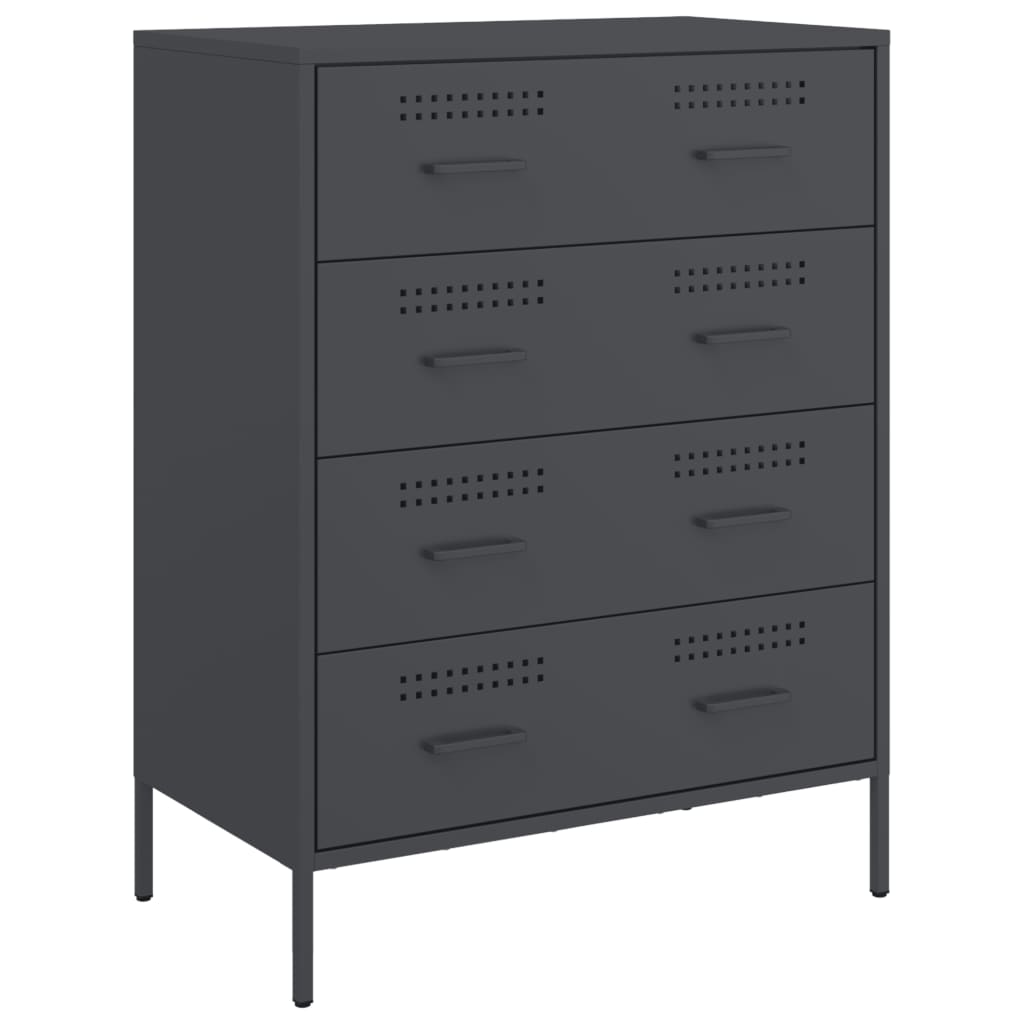 vidaXL Sideboard Anthracite 68x39x89 cm Steel