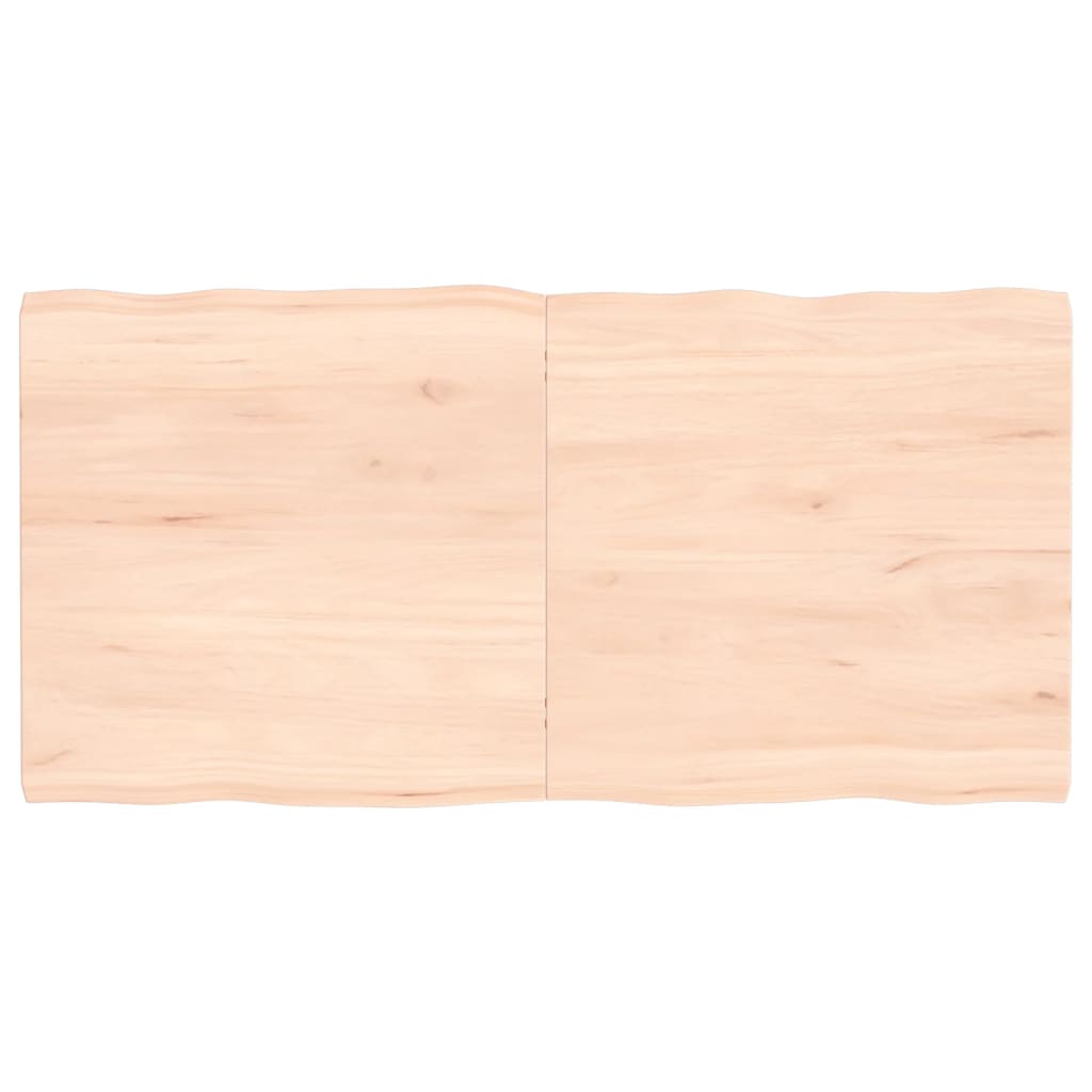 vidaXL Table Top 120x60x(2-4) cm Untreated Solid Wood Live Edge