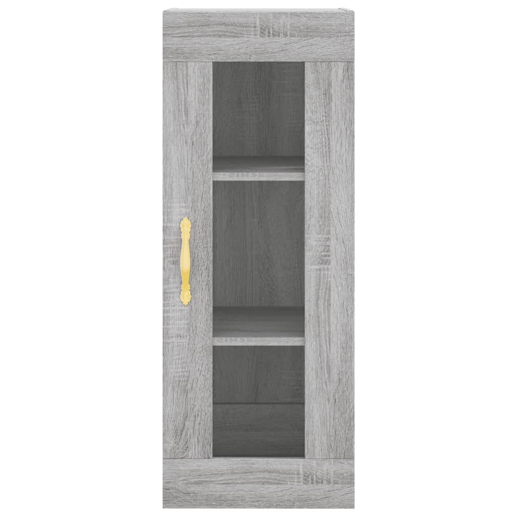 vidaXL Highboard Grey Sonoma 34.5x34x180 cm Engineered Wood