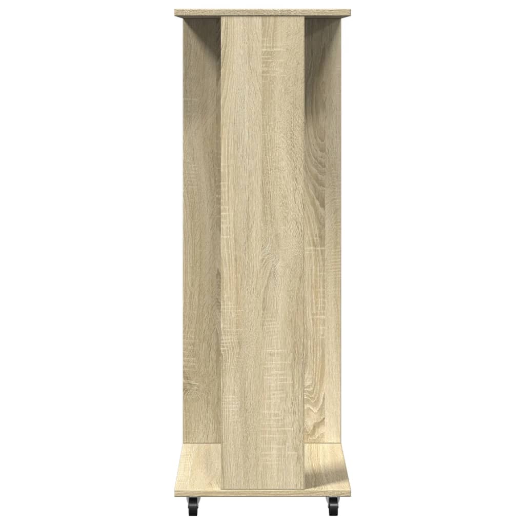 vidaXL Wardrobe with Wheels Sonoma Oak 102x38x110 cm Engineered Wood