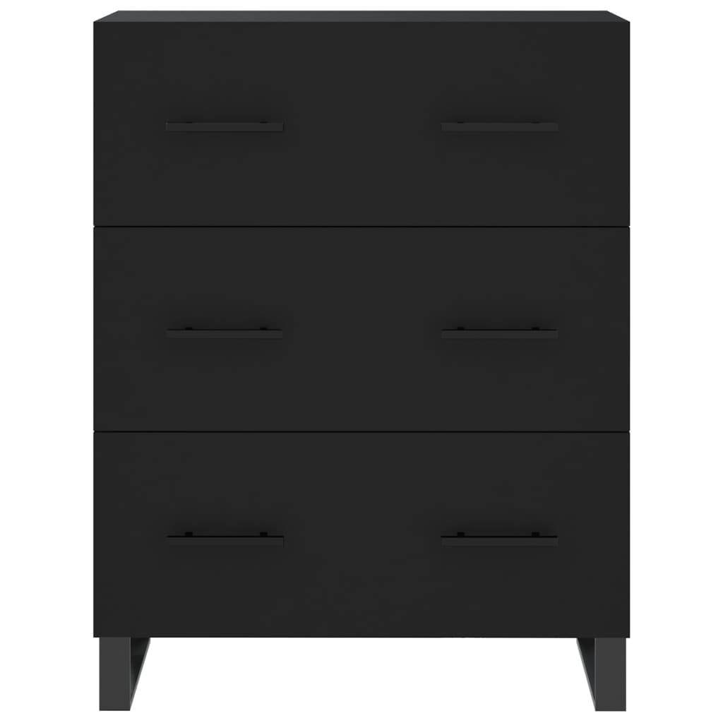 vidaXL Highboard Black 69.5x34x180 cm Engineered Wood