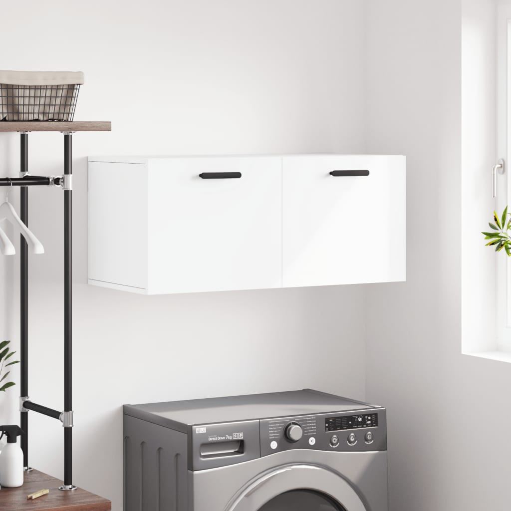 vidaXL Wall Cabinet White 80x36.5x35 cm Engineered Wood