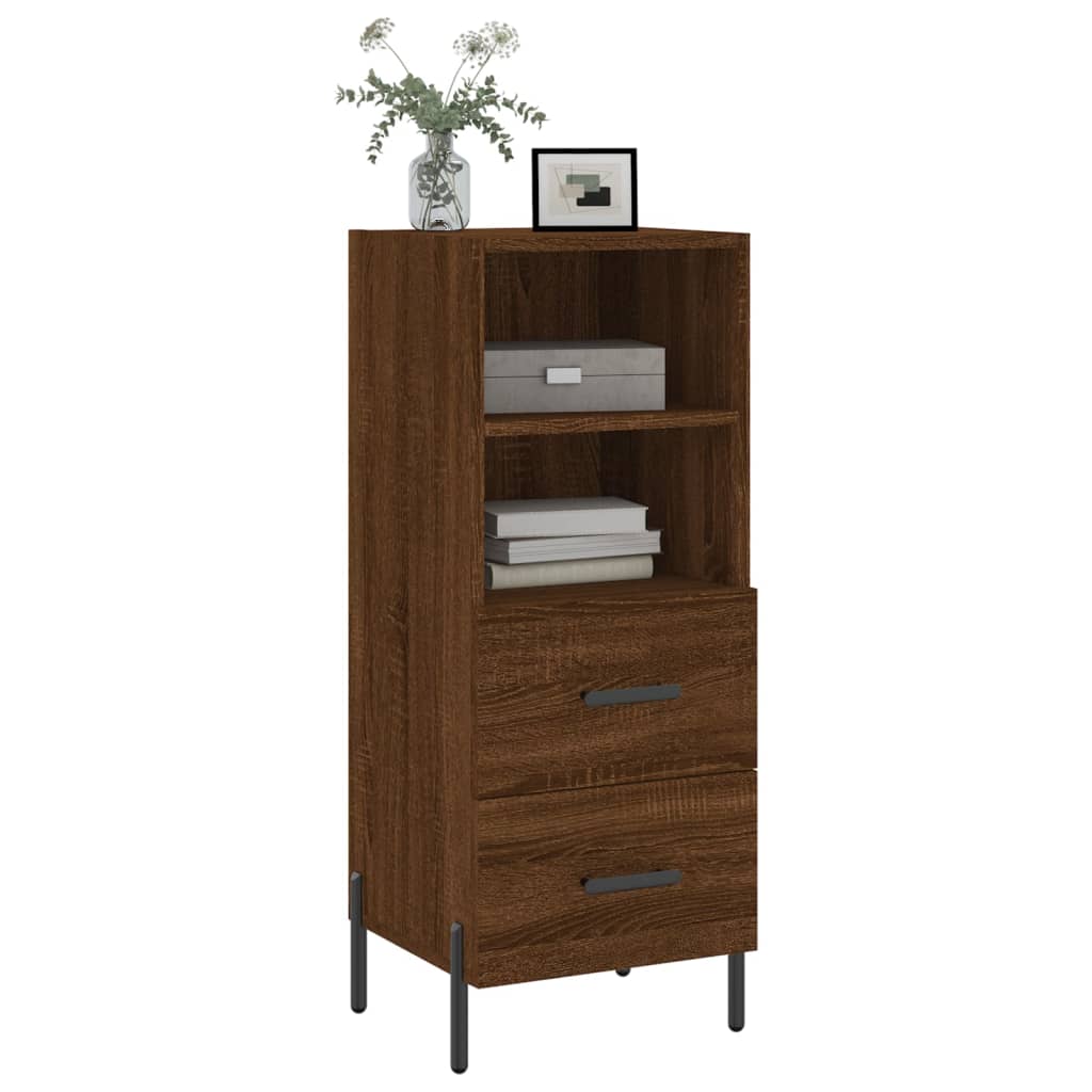 vidaXL Sideboard Brown Oak 34.5x34x90 cm Engineered Wood