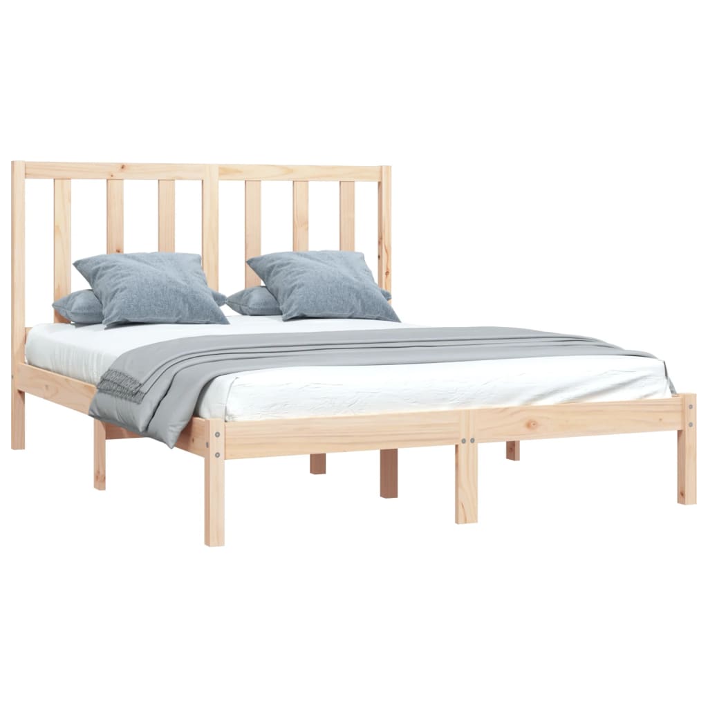 vidaXL Bed Frame without Mattress Solid Wood Pine 160x200 cm