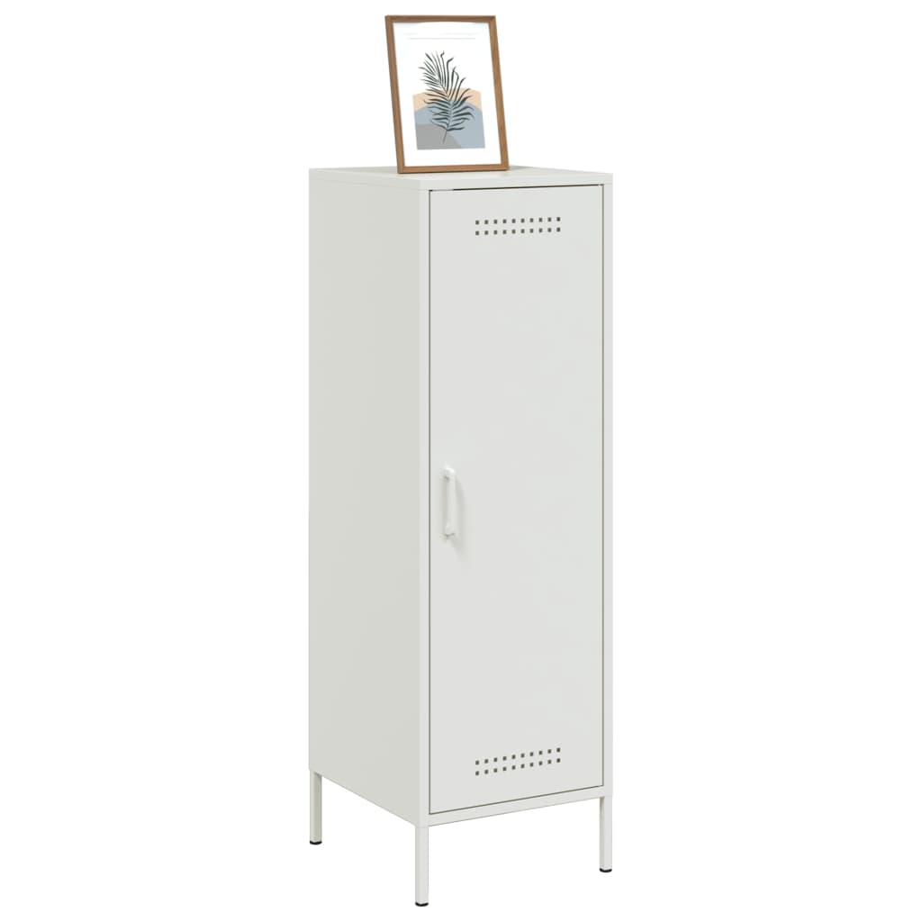 vidaXL Highboard White 36x39x113 cm Steel