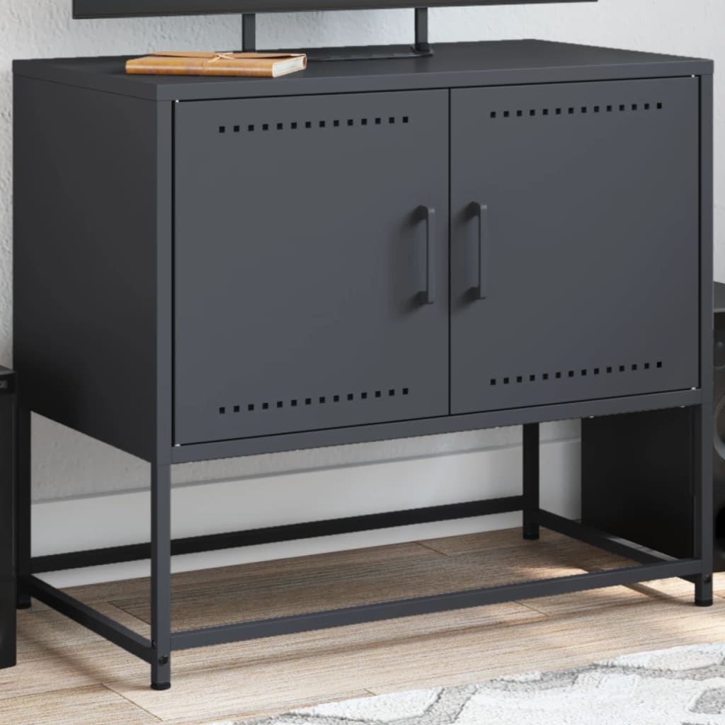 vidaXL TV Cabinet Anthracite 68.5x39x60.5 cm Steel