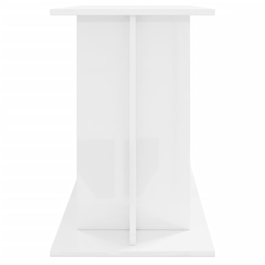 vidaXL Aquarium Stand High Gloss White 120x40x60 cm Engineered Wood