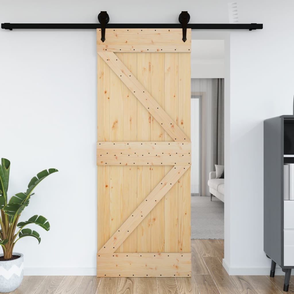 vidaXL Door NARVIK 85x210 cm Solid Wood Pine