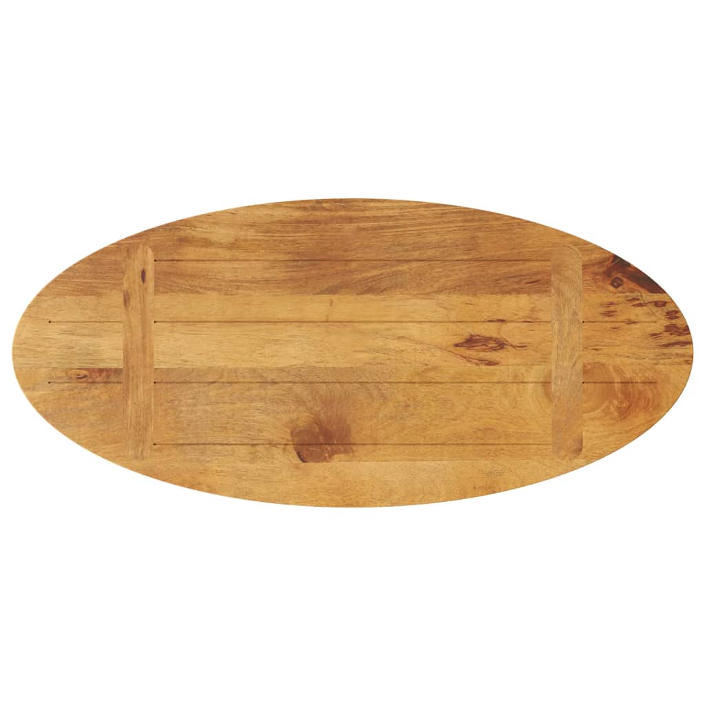 vidaXL Table Top 80x40x2.5 cm Oval Solid Wood Mango