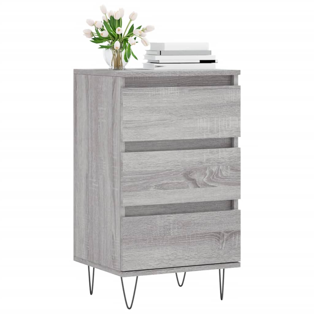 vidaXL Sideboard Grey Sonoma 40x35x70 cm Engineered Wood