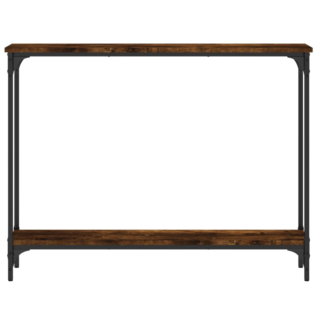 vidaXL Console Table Smoked Oak 100x22.5x75 cm Engineered Wood