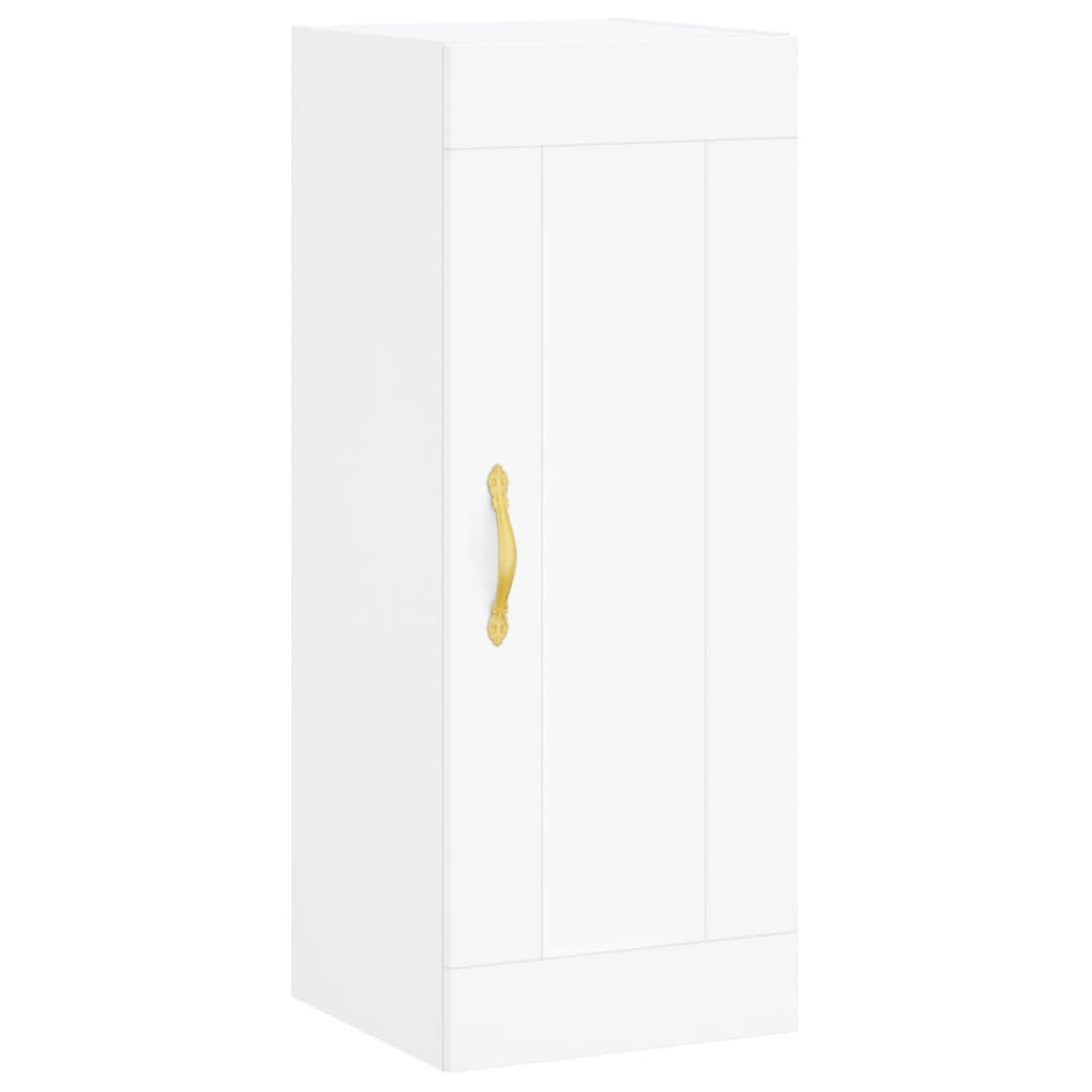 vidaXL Highboard White 34.5x34x180 cm Engineered Wood