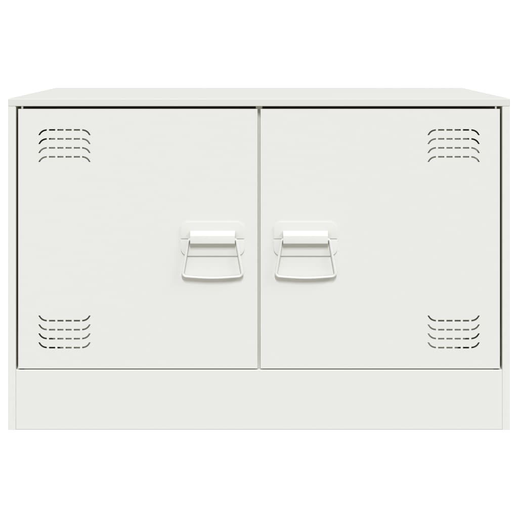 vidaXL TV Cabinets 2 pcs White 67x39x44 cm Steel