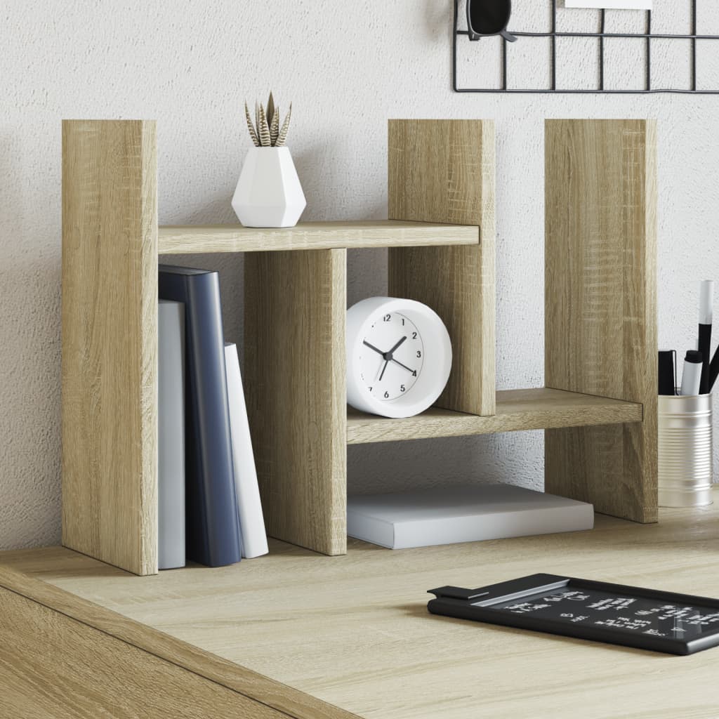 vidaXL Desk Organiser Sonoma Oak 34.5x15.5x35.5 cm Engineered wood