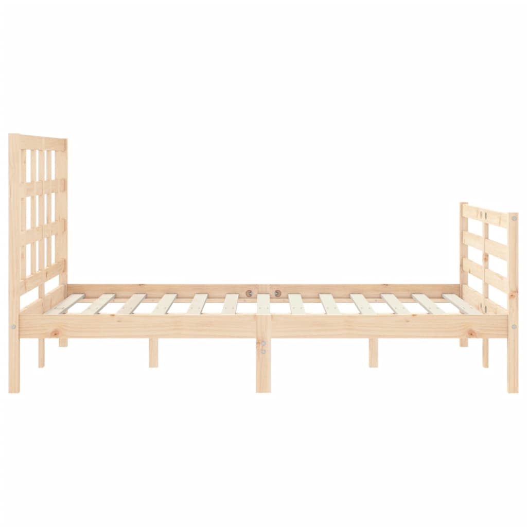 vidaXL Bed Frame without Mattress 140x190 cm Solid Wood