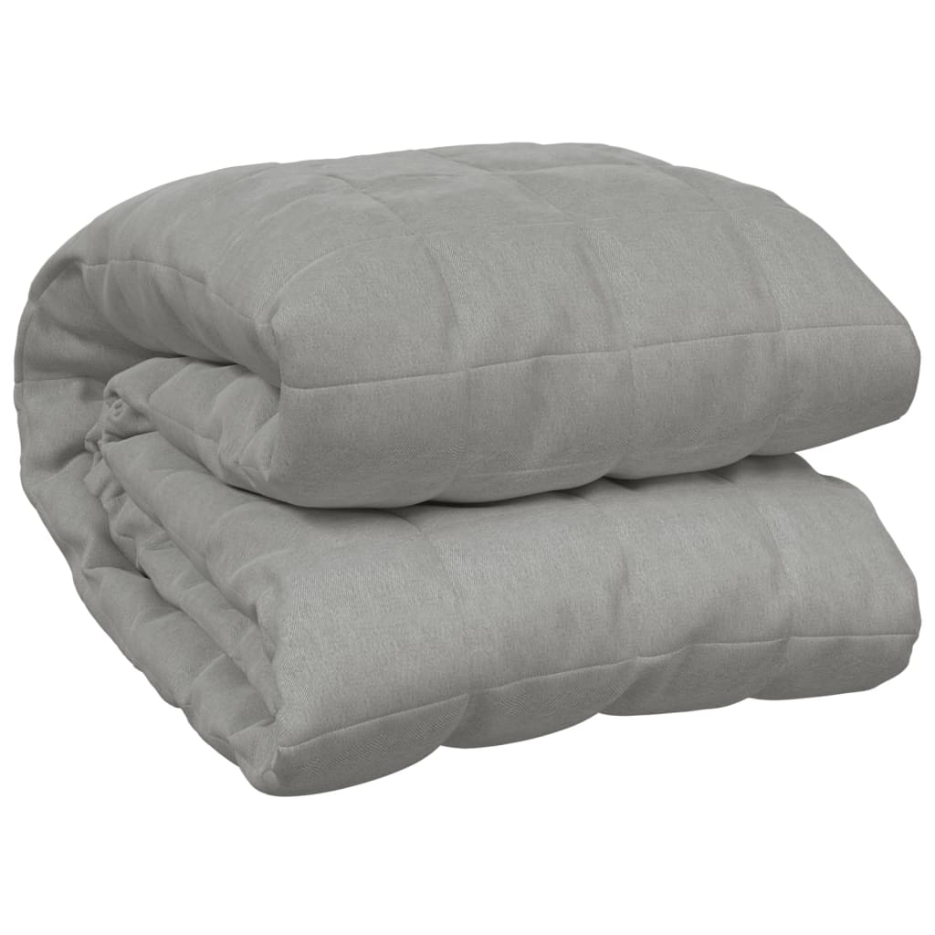 vidaXL Weighted Blanket Grey 122x183 cm 5 kg Fabric