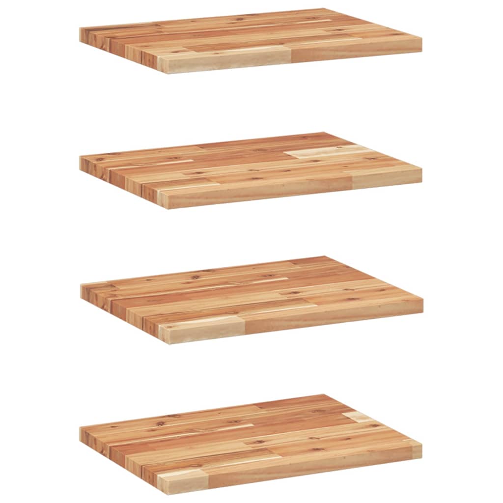 vidaXL Floating Shelves 4 pcs 40x30x2 cm Oil Finished Solid Wood Acacia