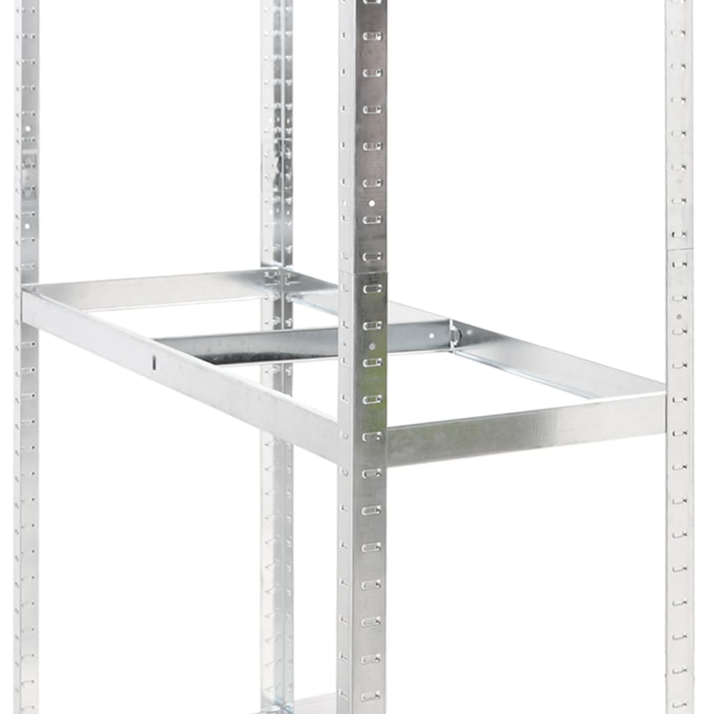 vidaXL 3-Layer Tire Racks 2 pcs Silver 110x40x200 cm Steel