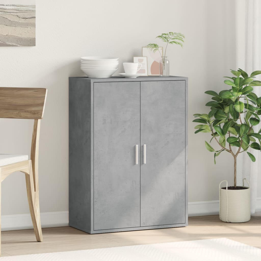 vidaXL Sideboard Concrete Grey 60x31x84 cm Engineered Wood