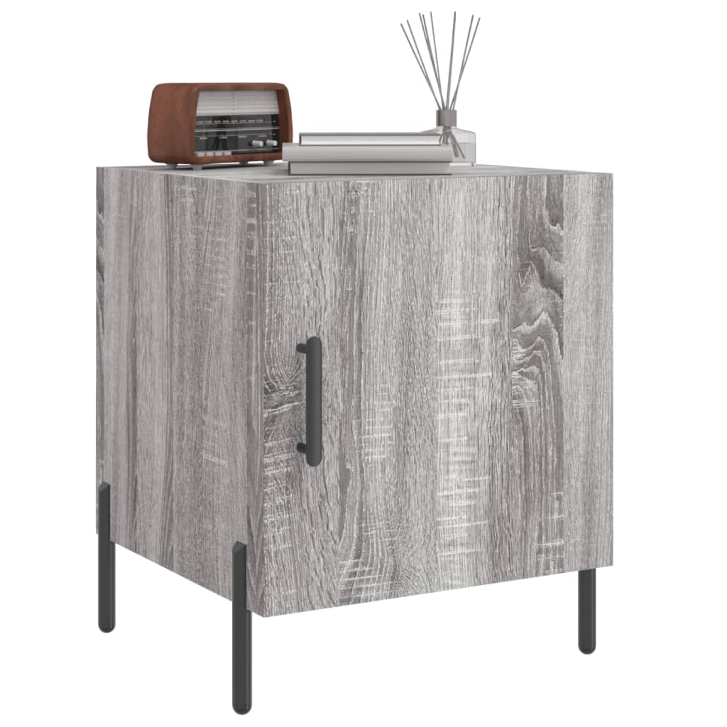 vidaXL Bedside Cabinet Grey Sonoma 40x40x50 cm Engineered Wood