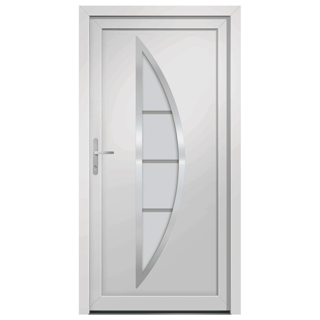 vidaXL Front Door White 88x200 cm PVC