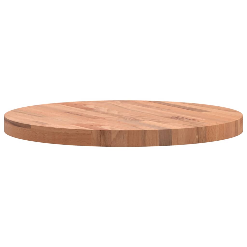 vidaXL Table Top Ø60x4 cm Round Solid Wood Beech