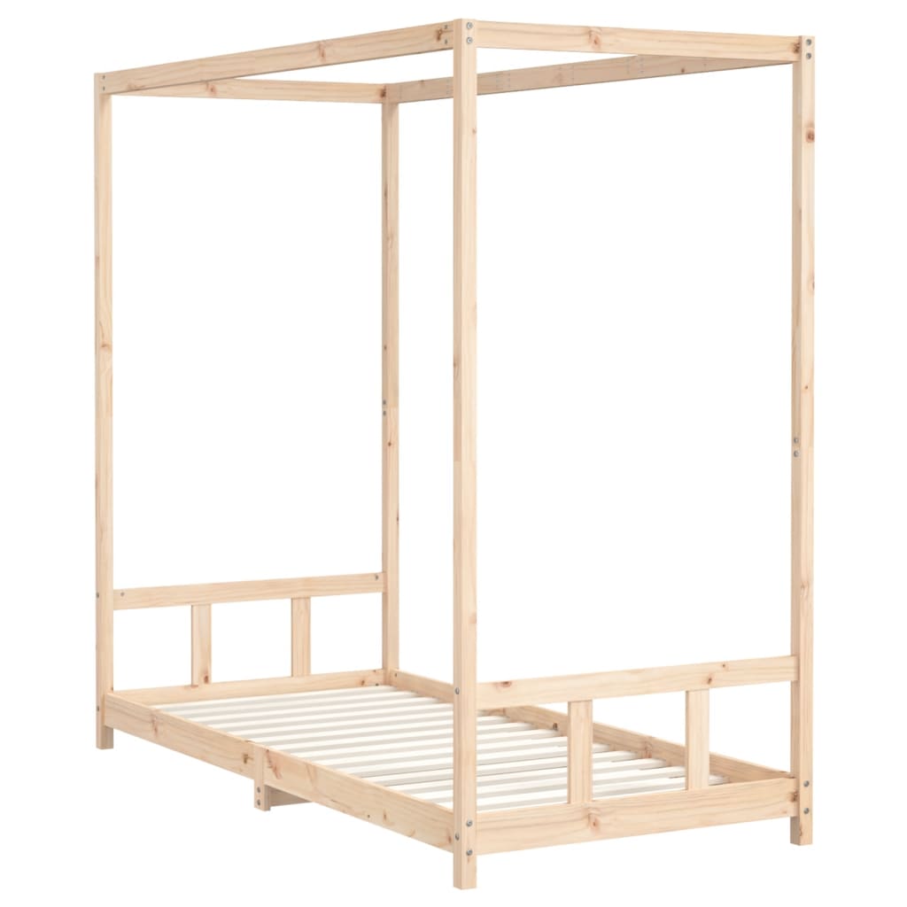 vidaXL Kids Bed Frame 90x200 cm Solid Wood Pine