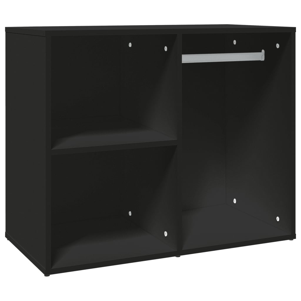 vidaXL Dressing Cabinet Black 80x40x65 cm Engineered Wood