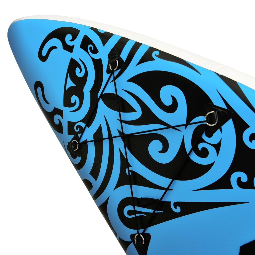 vidaXL Inflatable Stand Up Paddleboard Set 320x76x15 cm Blue