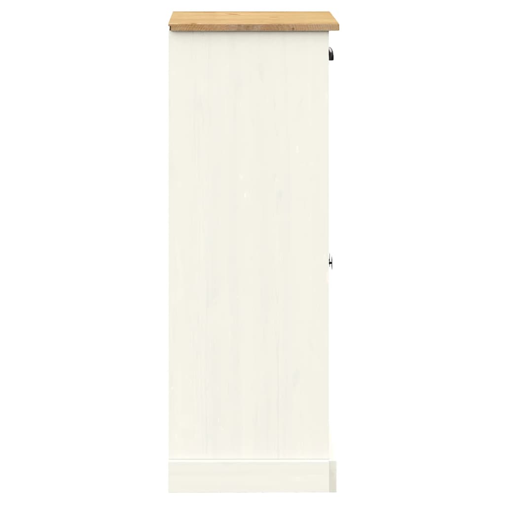 vidaXL Shoe Cabinet VIGO White 60x35x96 cm Solid Wood Pine