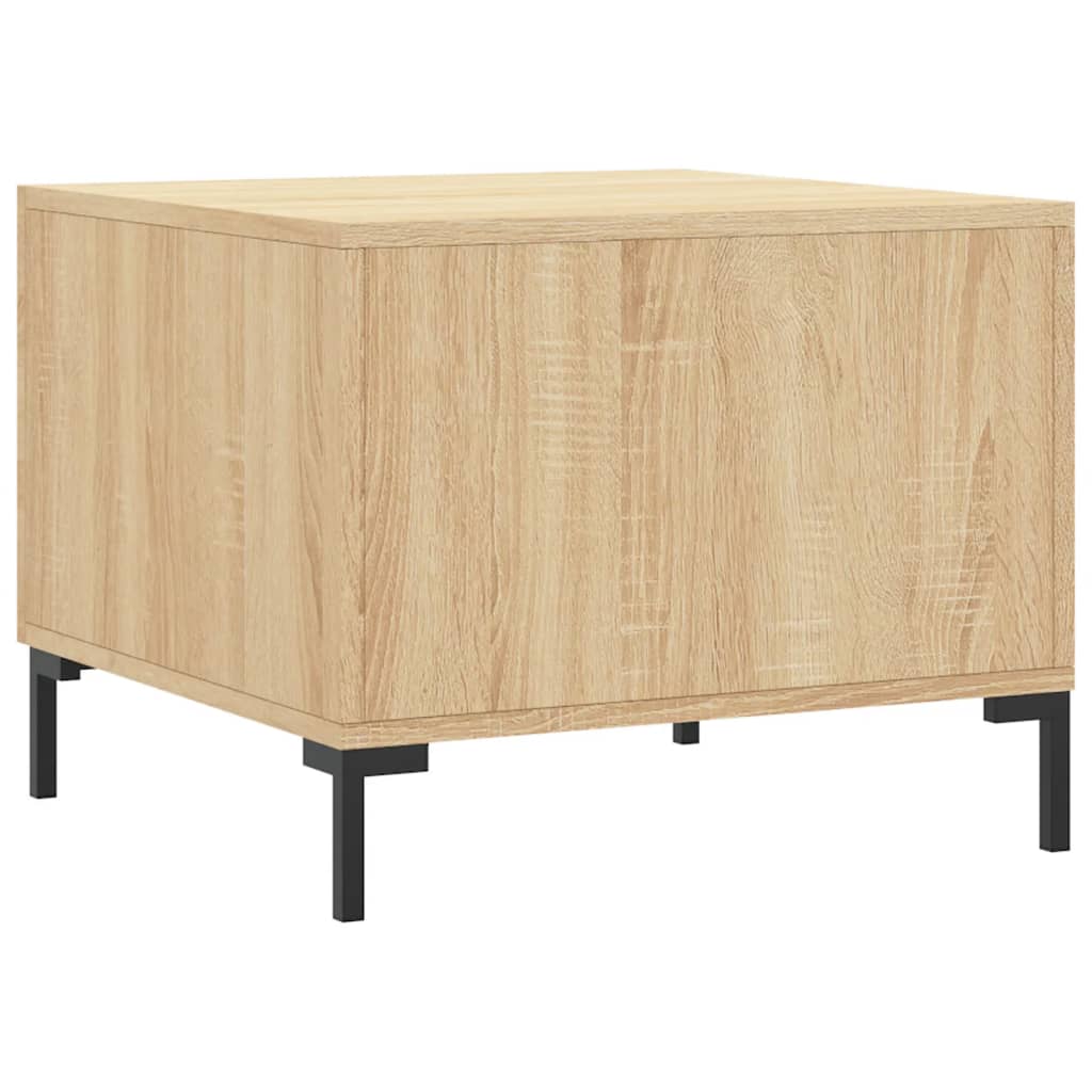 vidaXL Coffee Table Sonoma Oak 50x50x40 cm Engineered Wood