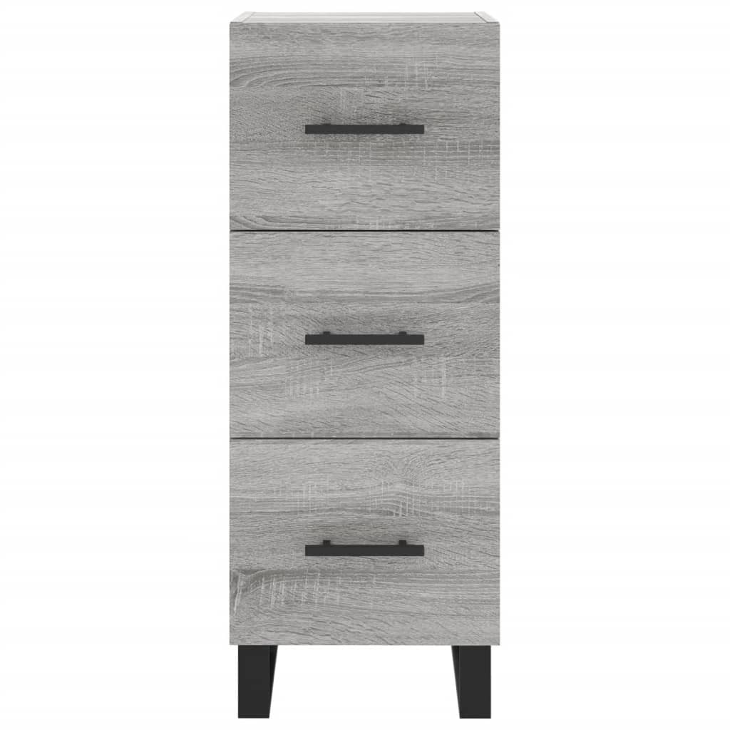 vidaXL Highboard Grey Sonoma 34.5x34x180 cm Engineered Wood