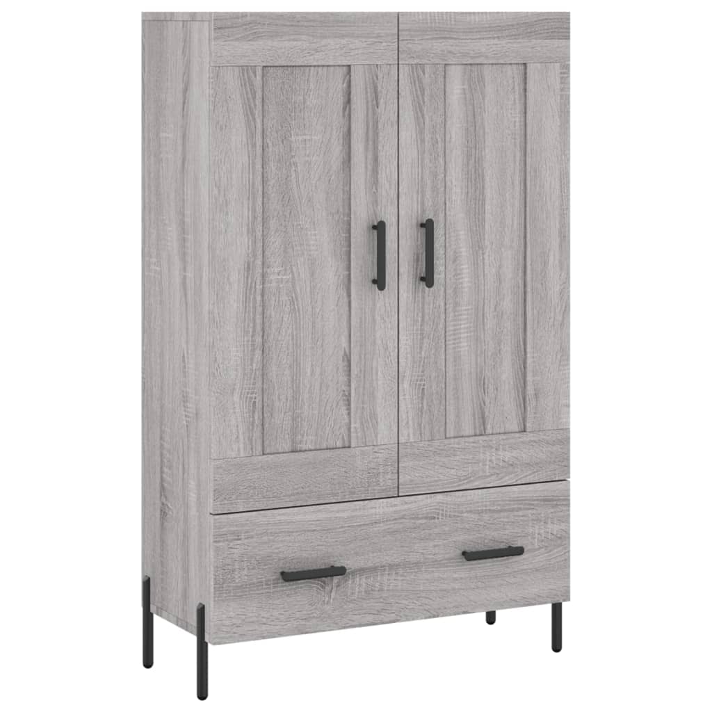 vidaXL Highboard Grey Sonoma 69.5x31x115 cm Engineered Wood