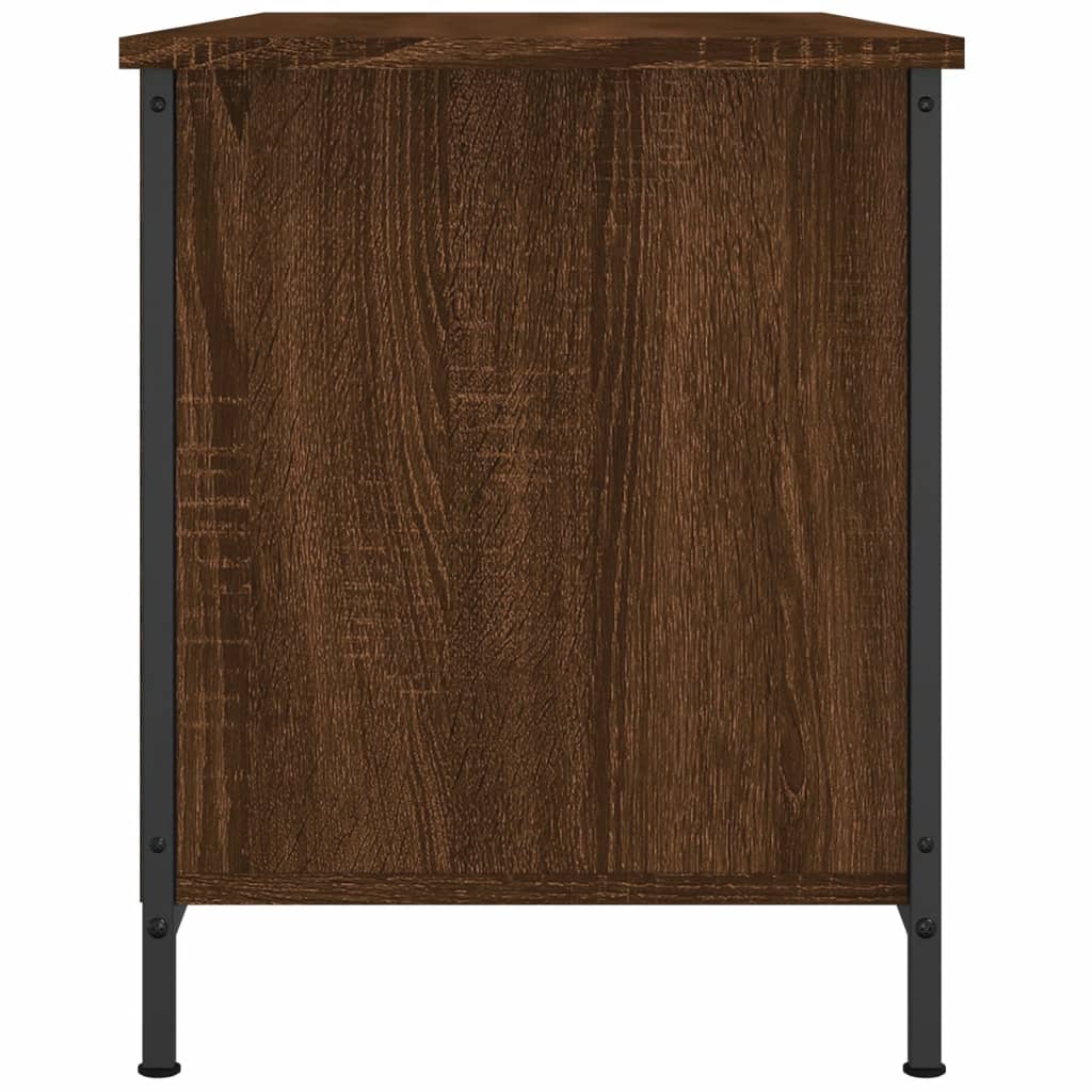 vidaXL TV Cabinet Brown Oak 100x40x50 cm Engineered Wood