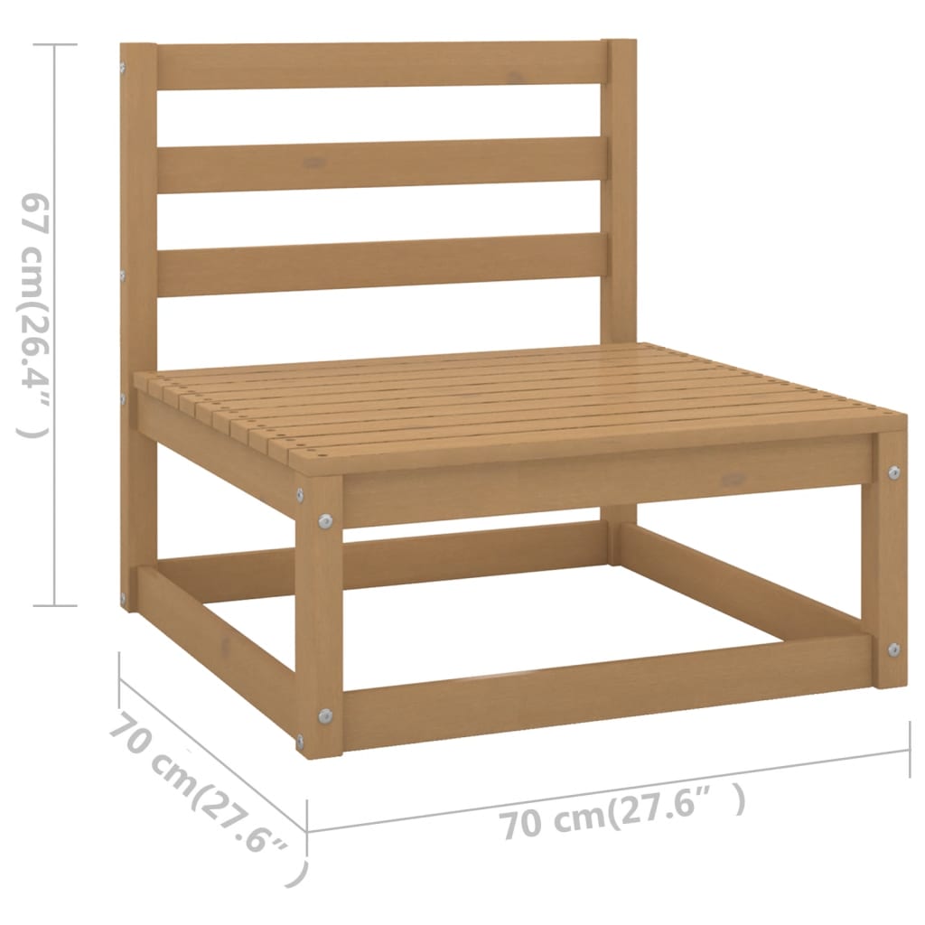 vidaXL 12 Piece Garden Lounge Set Solid Wood Pine