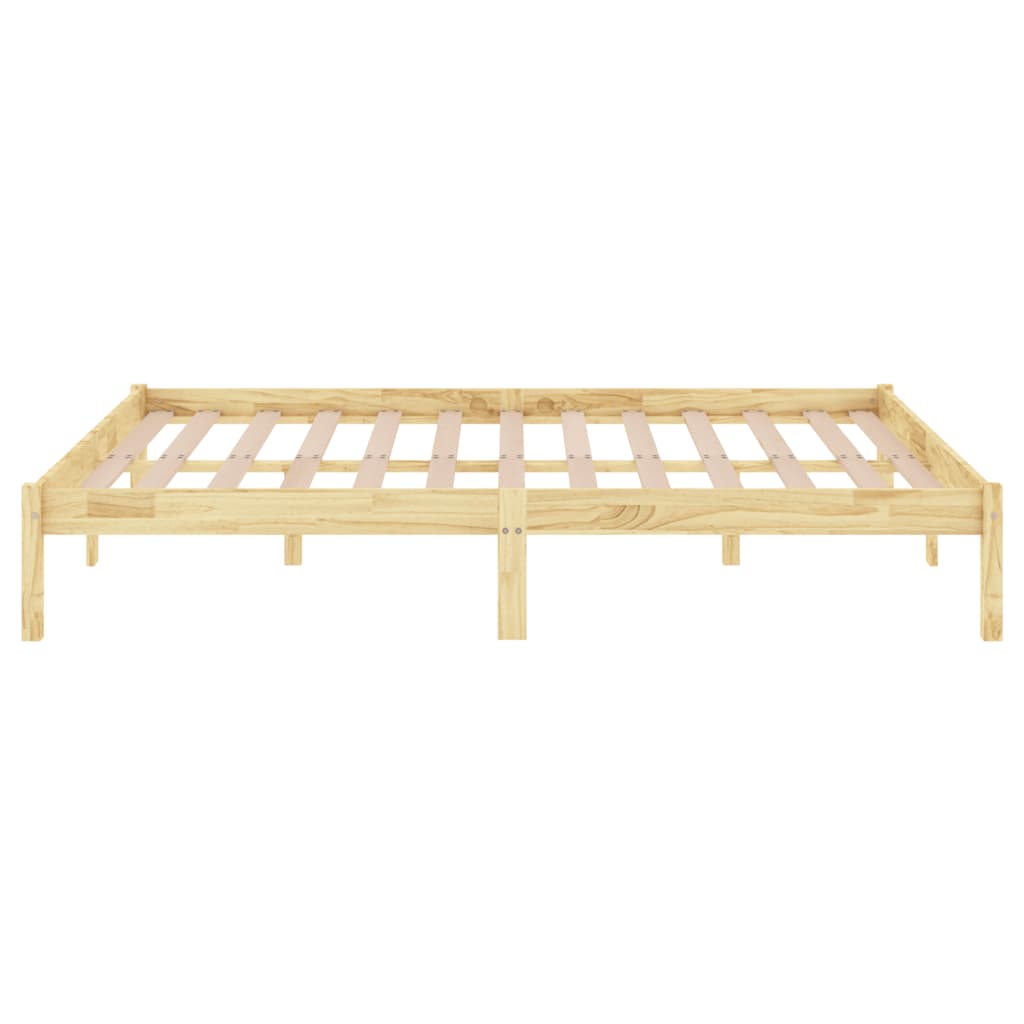 vidaXL Bed Frame without Mattress Solid Wood King Size