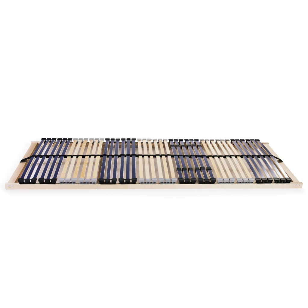 vidaXL Slatted Bed Base without Mattress with 42 Slats 7 Zones 80x200 cm