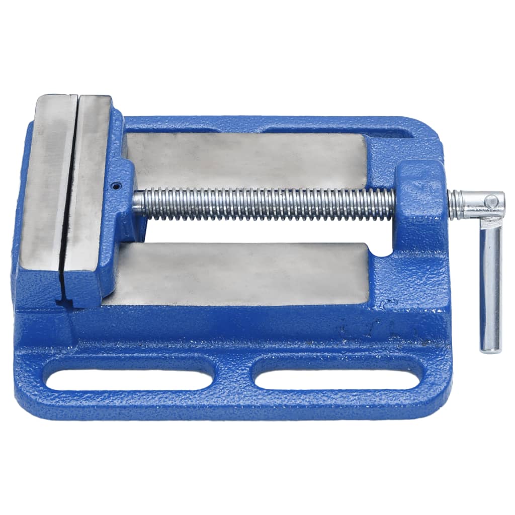 vidaXL Drill Press Vise Blue 100 mm Cast Iron