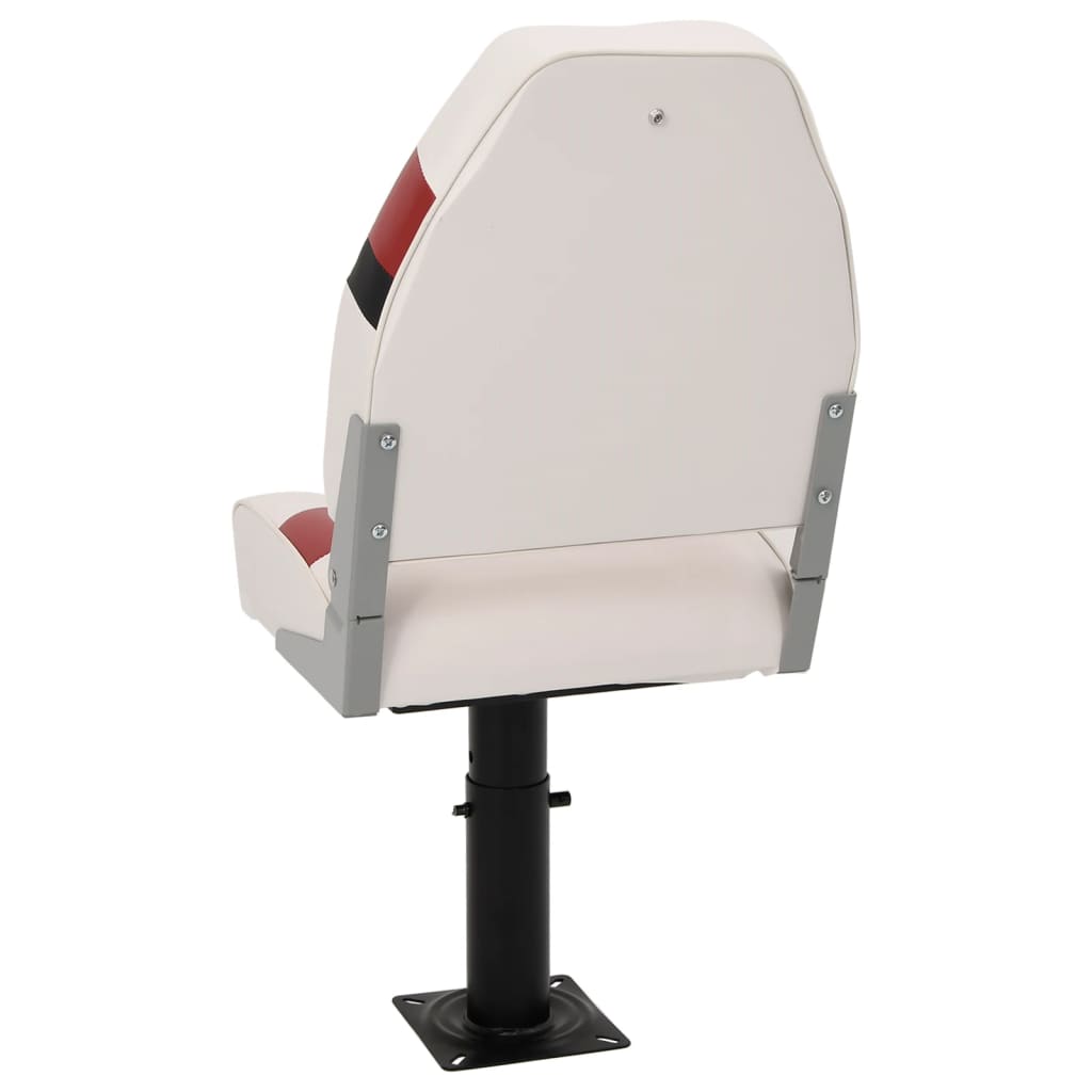 vidaXL Boat Seat with Pedestal Height Adjustable 360° Rotatable