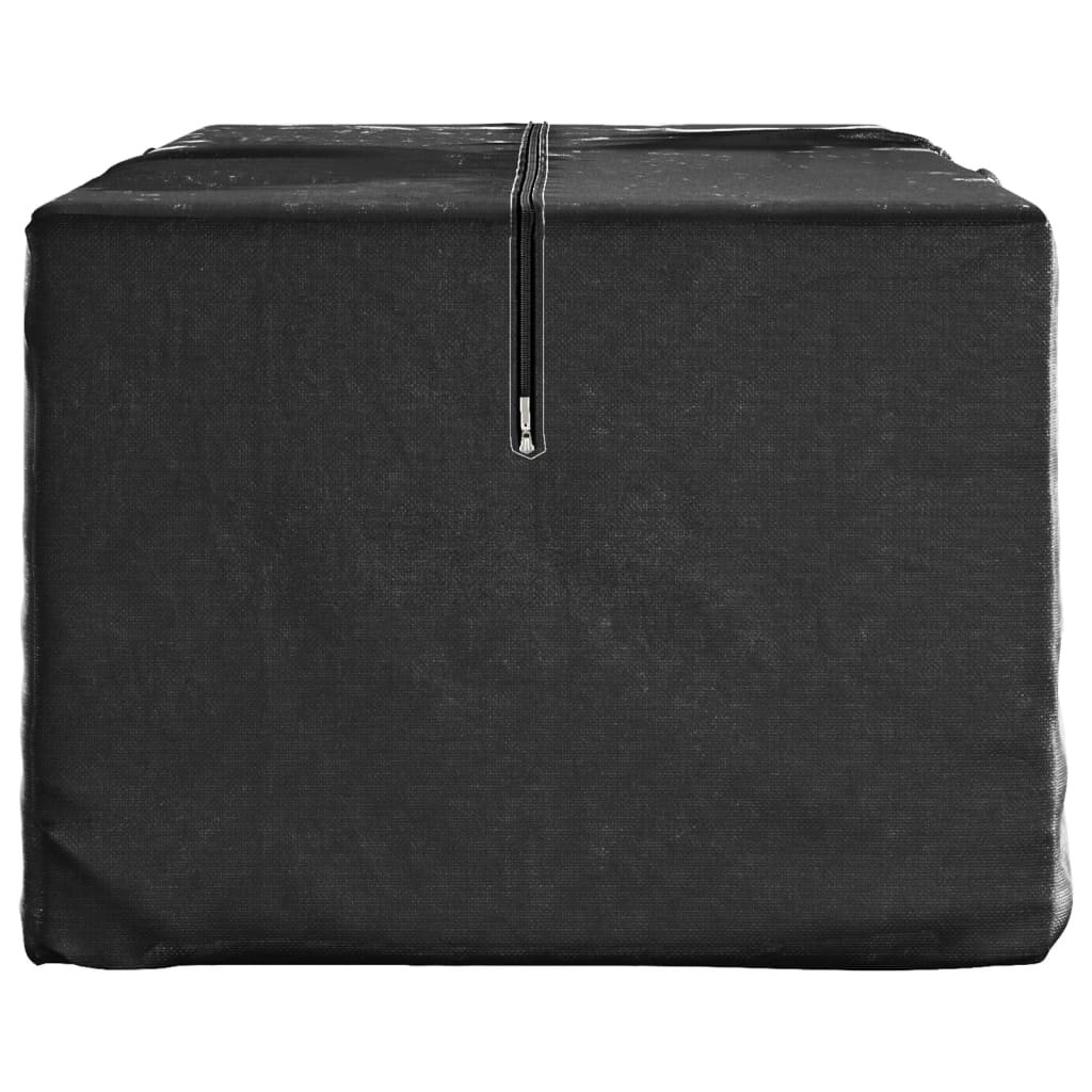 vidaXL Garden Cushion Storage Bags 2 pcs Black 135x40x55 cm Polyethylene